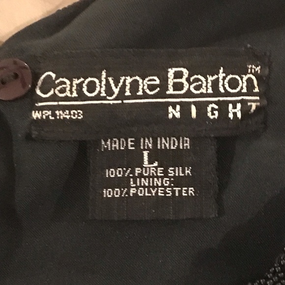 Vintage black sequin dress size large - Picture 5 of 6